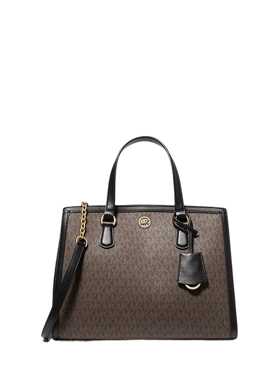 Bolso satchel Chantal mediano con logotipo